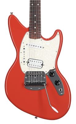 Fender Kurt Cobain Jag-Stang Guitar Rosewood Neck Fiesta Red with Gig Bag Body View